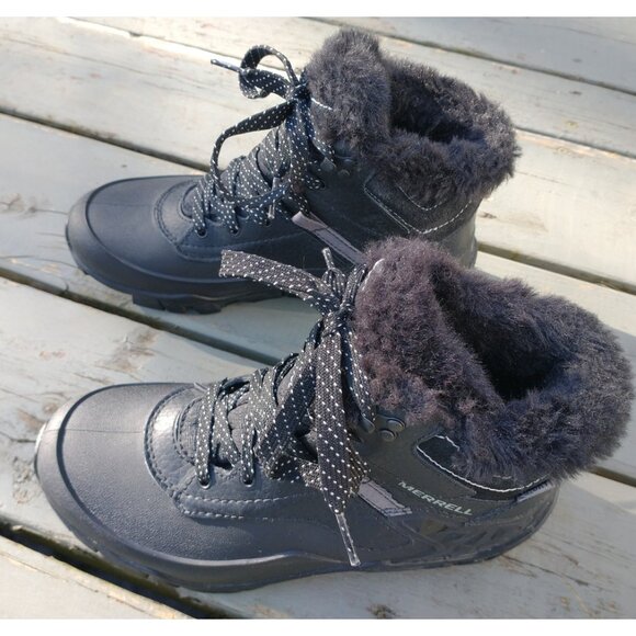 Merrell Aurora 6 Ice+ winter boots, Vibram Artic Grip soles - women sz 36 - Picture 8 of 10
